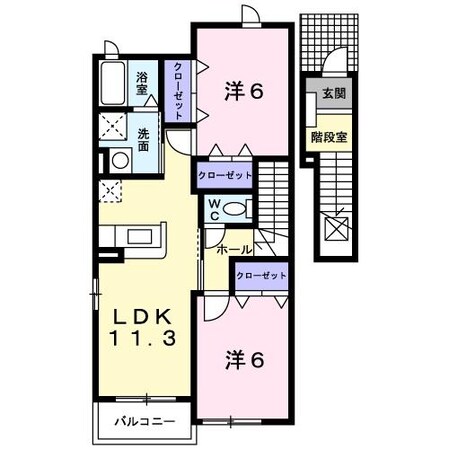 ヴェルサン・アベニュIの物件間取画像